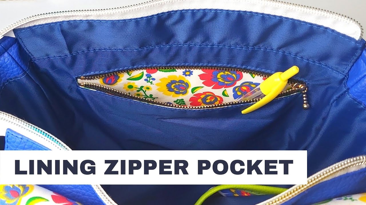 Как добавить карман на молнии на подкладке к любому проекту — Учебник по шитью