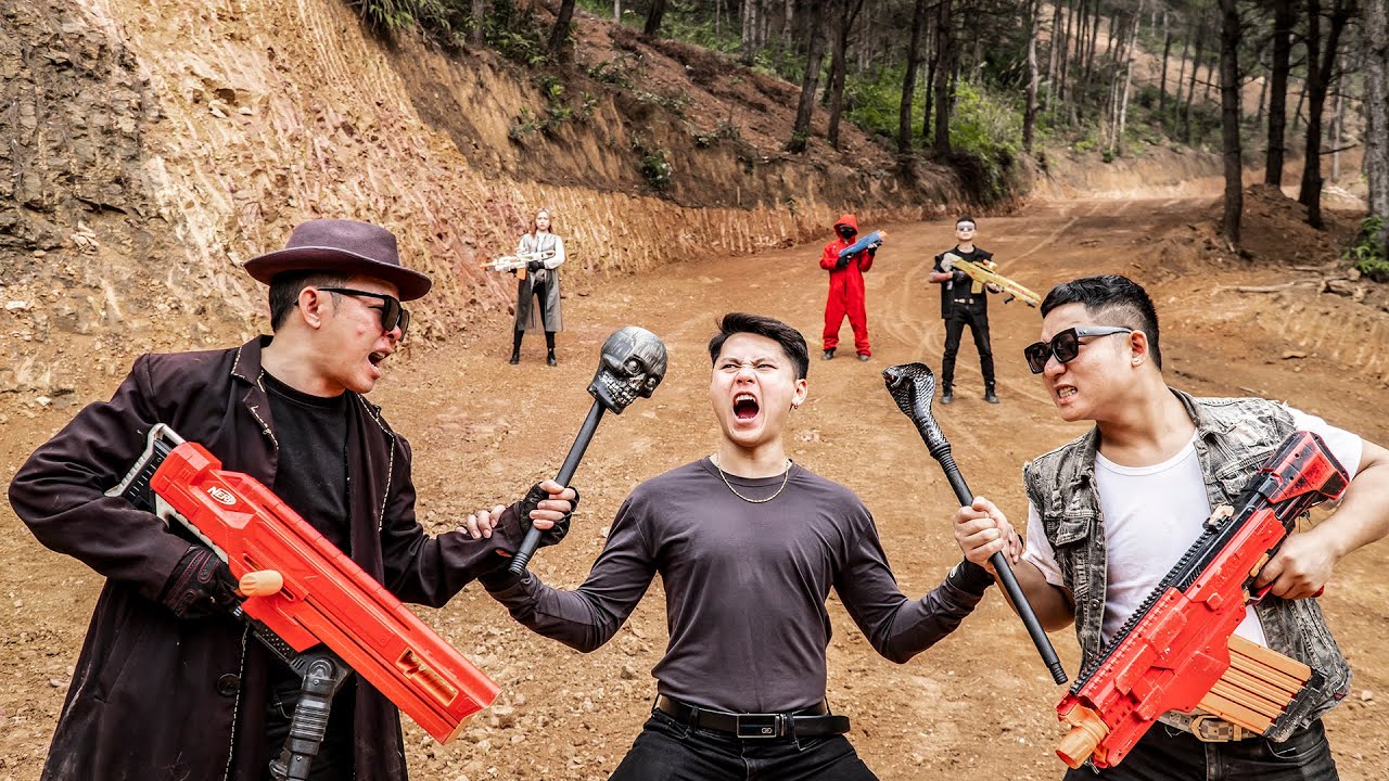 Nerf Guns War: команда S.W.A.T. Seal Team Nerf Guns Attack, ковбой, босс, вилла, битва, соревнование
