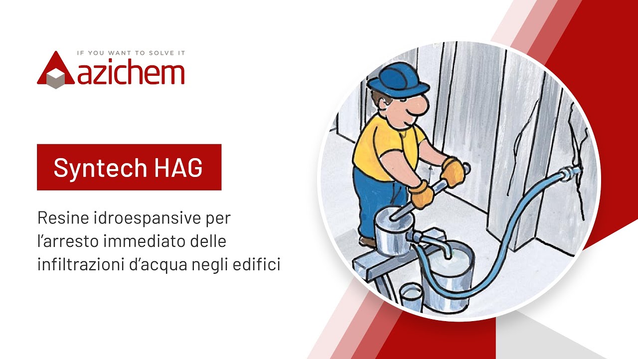 Syntech HAG - resine idroespansive per l’arresto immediato delle infiltrazioni d’acqua negli edifici