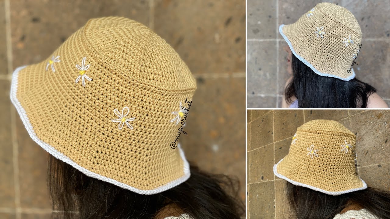Sombrero Básico a Crochet | Bucket Hat | Fácil | Diestra | Piluso a Crochet