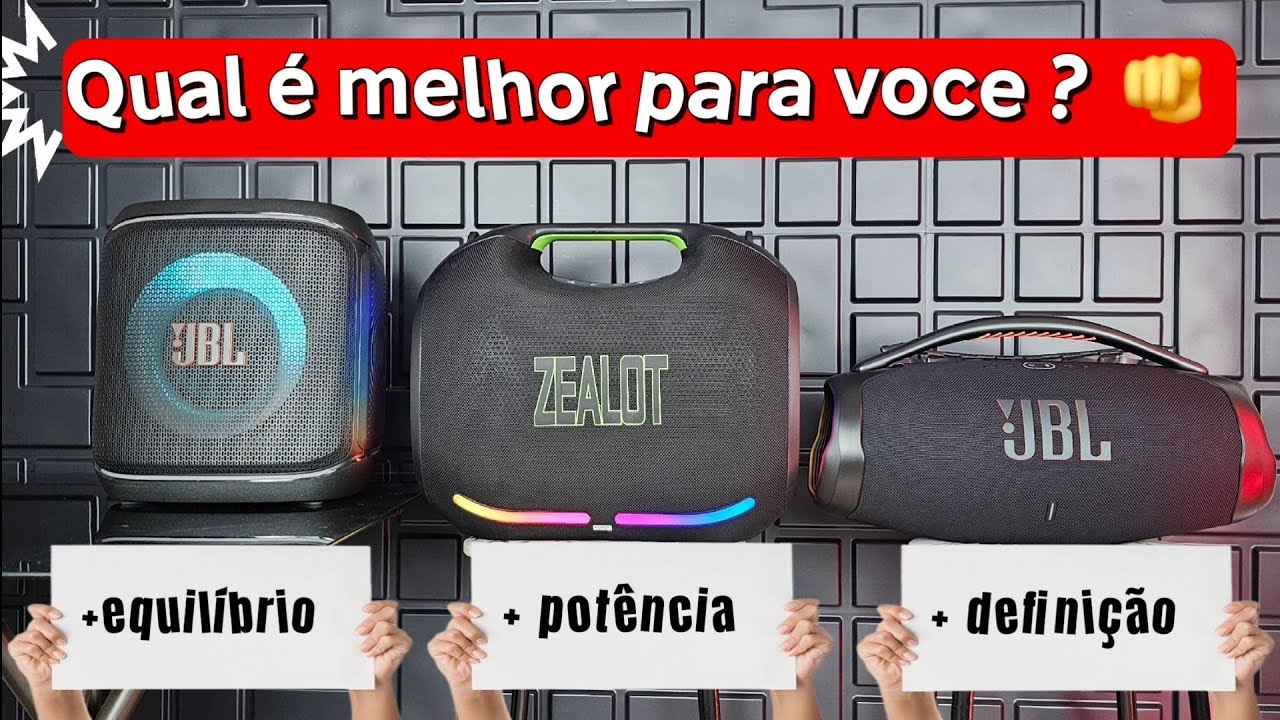 Encore 2, Zealot ZE21, e Boombox 3.Qual caixa é melhor para seu perfil ?