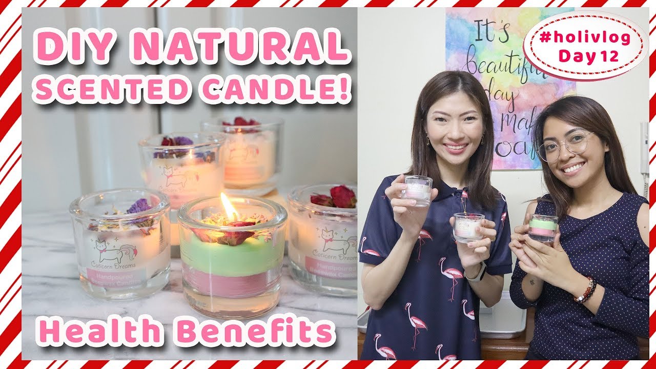 HOW TO MAKE DIY SCENTED CANDLE w/ Pure Essential Oils! (Holivlog 2018 #12) | Gen-zel Delas Alas