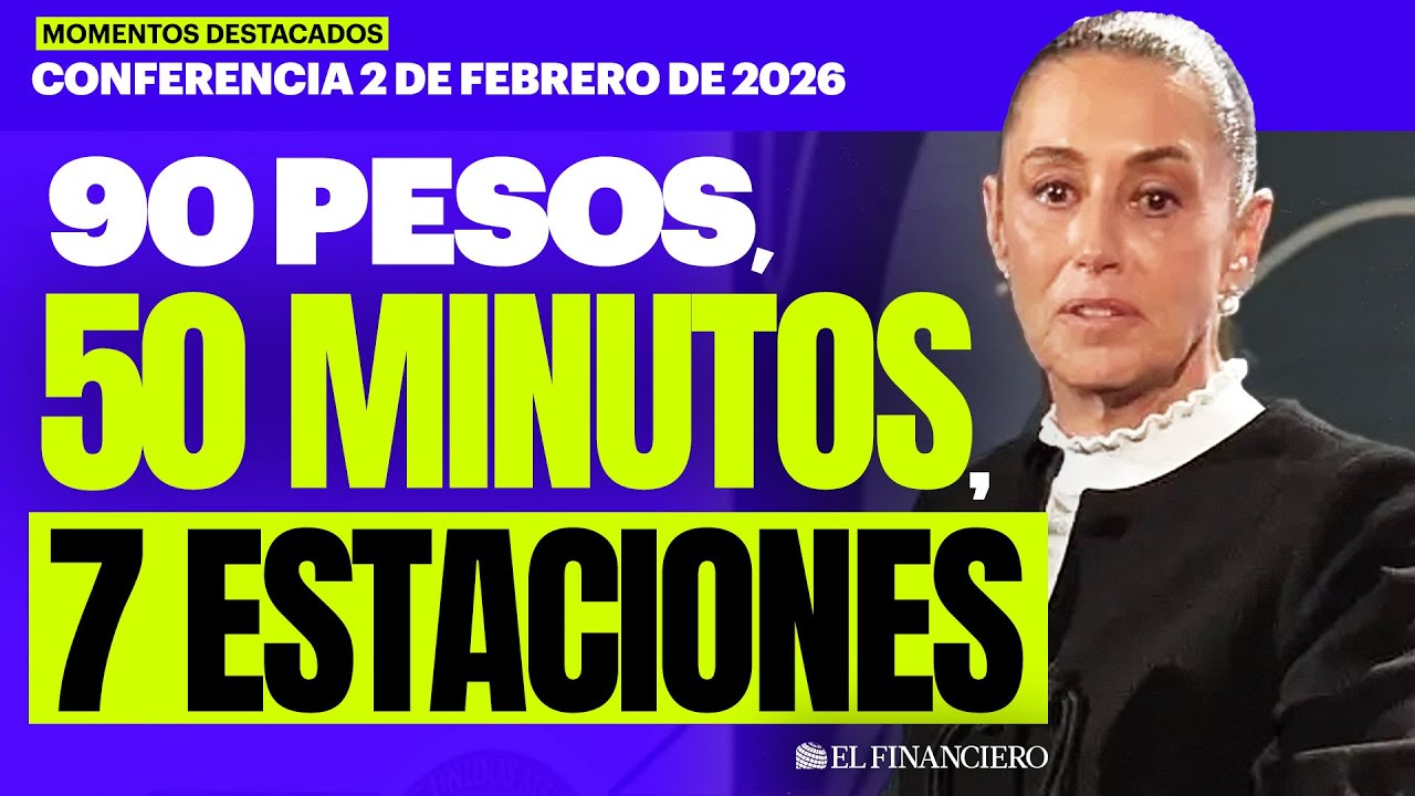 Viaje de Tren Interurbano CDMX-Toluca costará 90 PESOS y durará menos de UNA HORA | Mañanera 2/02/26