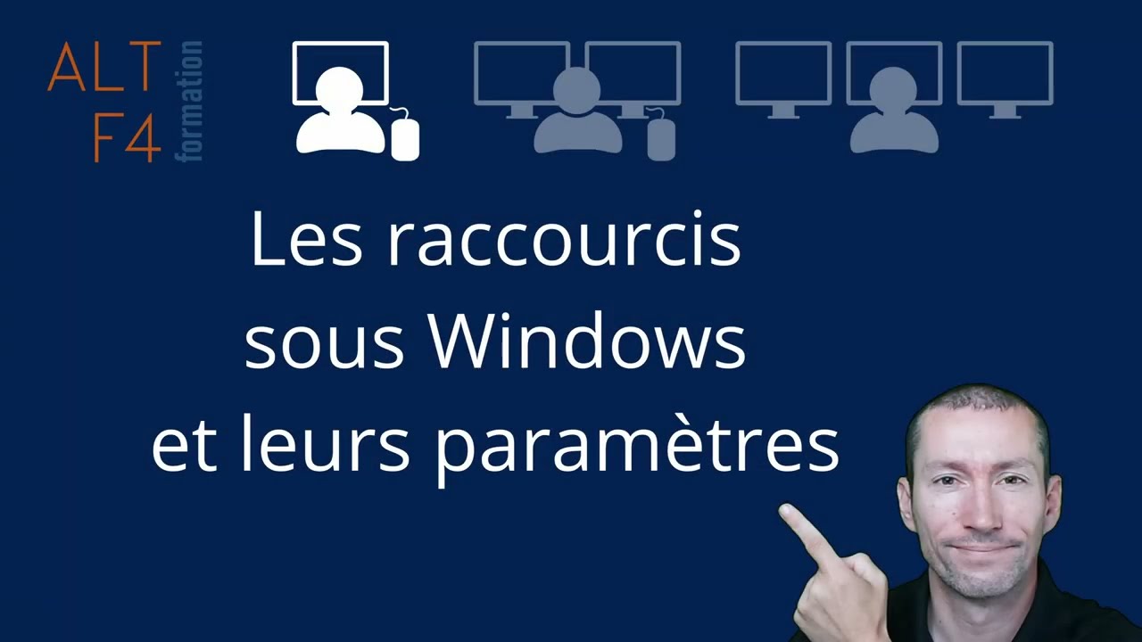 Les raccourcis sous Windows et leurs paramètres