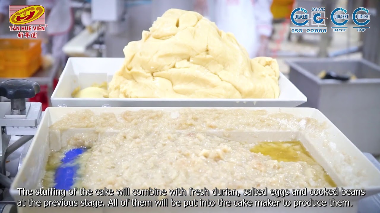 Quy trình sản xuất bánh pía Tân Huê Viên Sóc Trăng