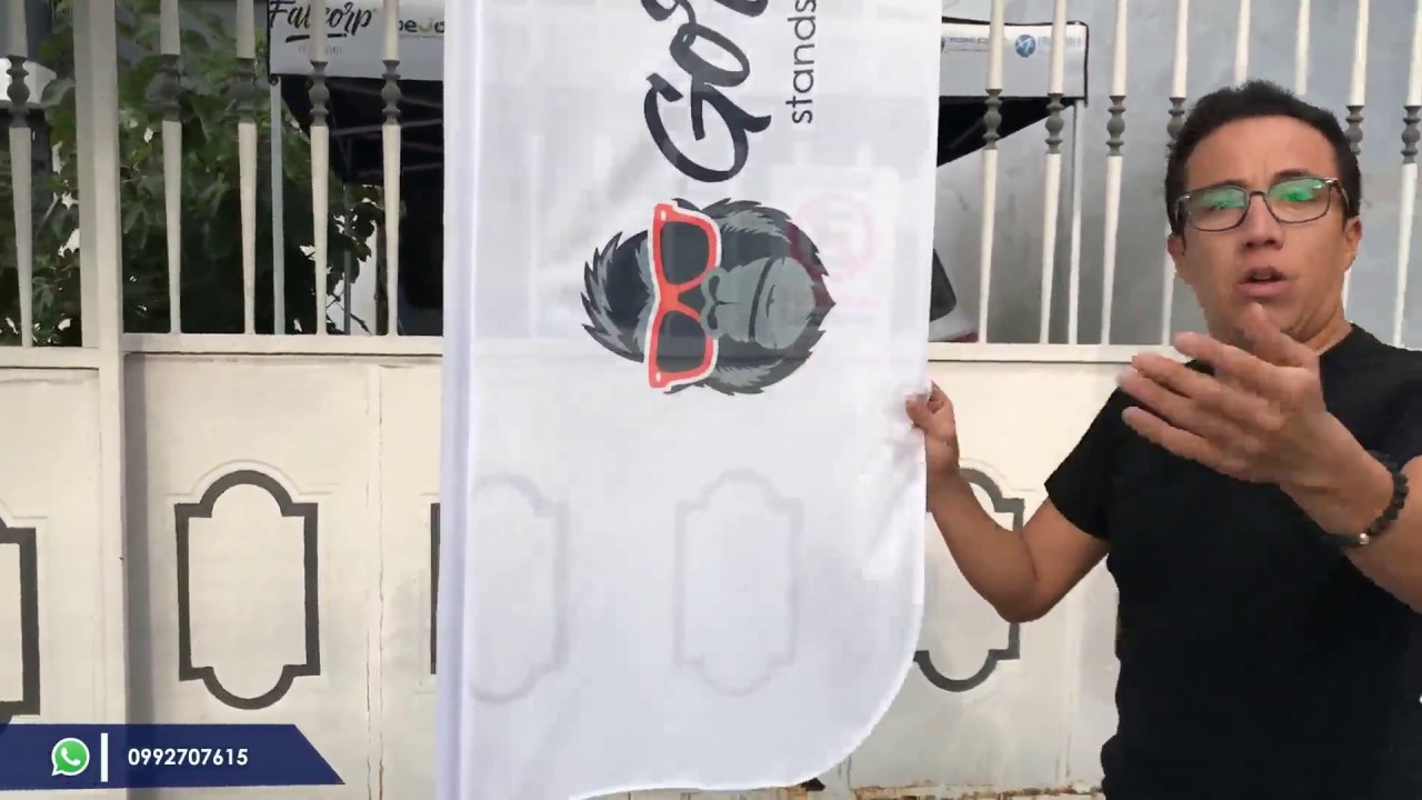 Banderas o banderolas sublimadas