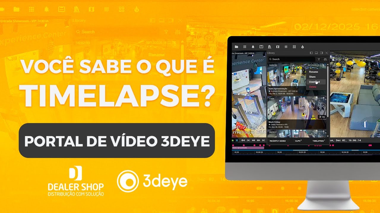 Player e Timeline: Como buscar gravações e criar Timelapses incríveis com a 3dEYE
