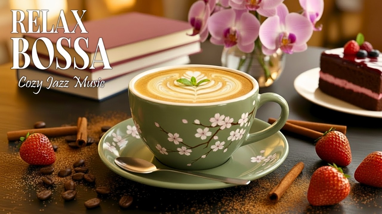 Relaxing Spring Coffee Jazz ☕ Cozy Café Vibes with Smooth Bossa Nova for Creative Focus & Work