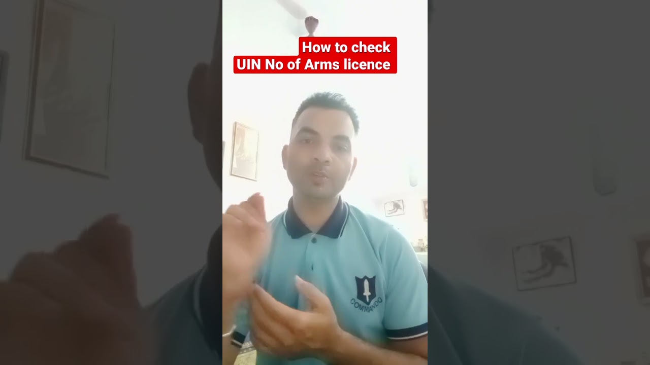 UIN no कैसे चेक करें?#shorts#licence #weapons #youtubeshorts #shortsfeed #shortsvideo