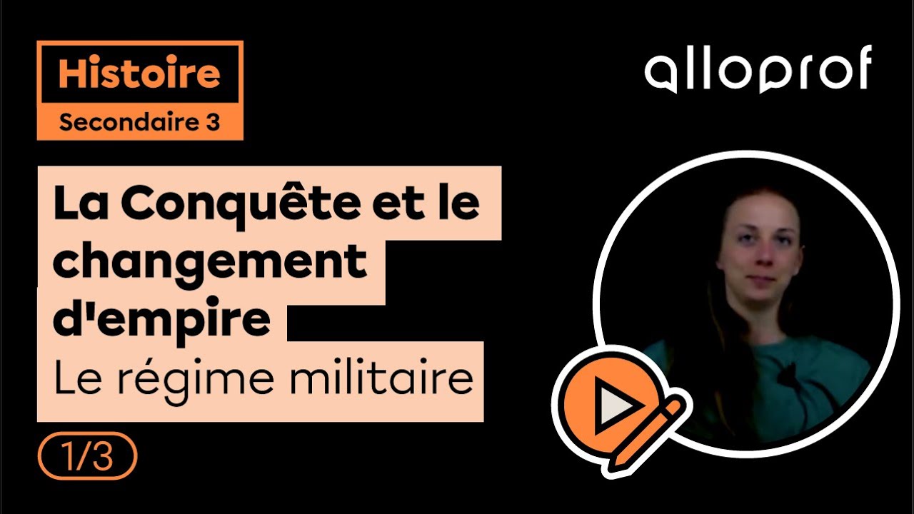 La Conquête et le changement d'empire - Le régime militaire (1/3) | Histoire | Alloprof