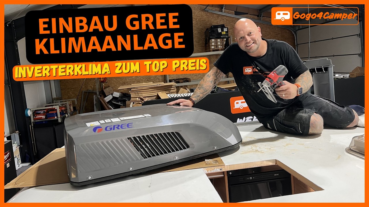Klimaanlage zum Kracherpreis 💥 | Gree Inverter Einbau im Wohnwagen mit Klimaanlagenvorbereitung