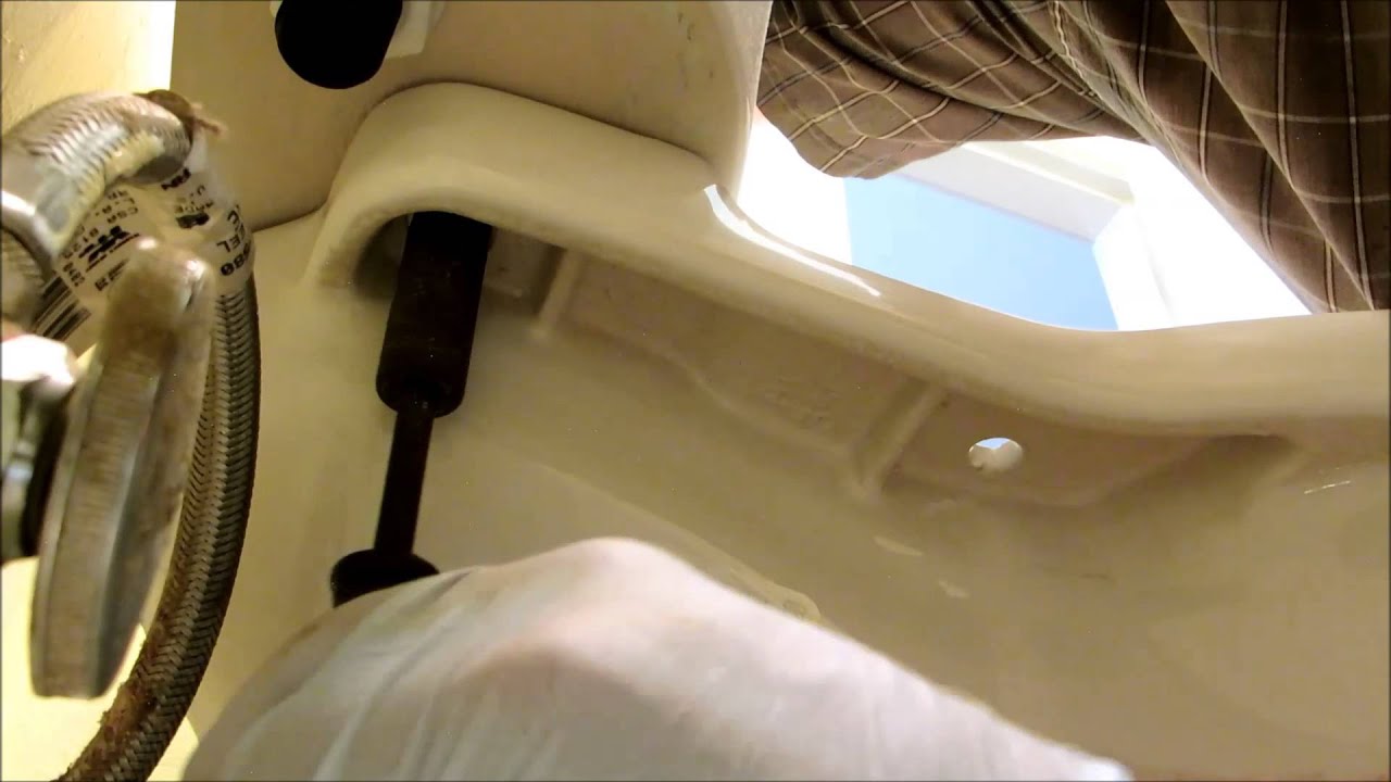 new toilet installed from big box store