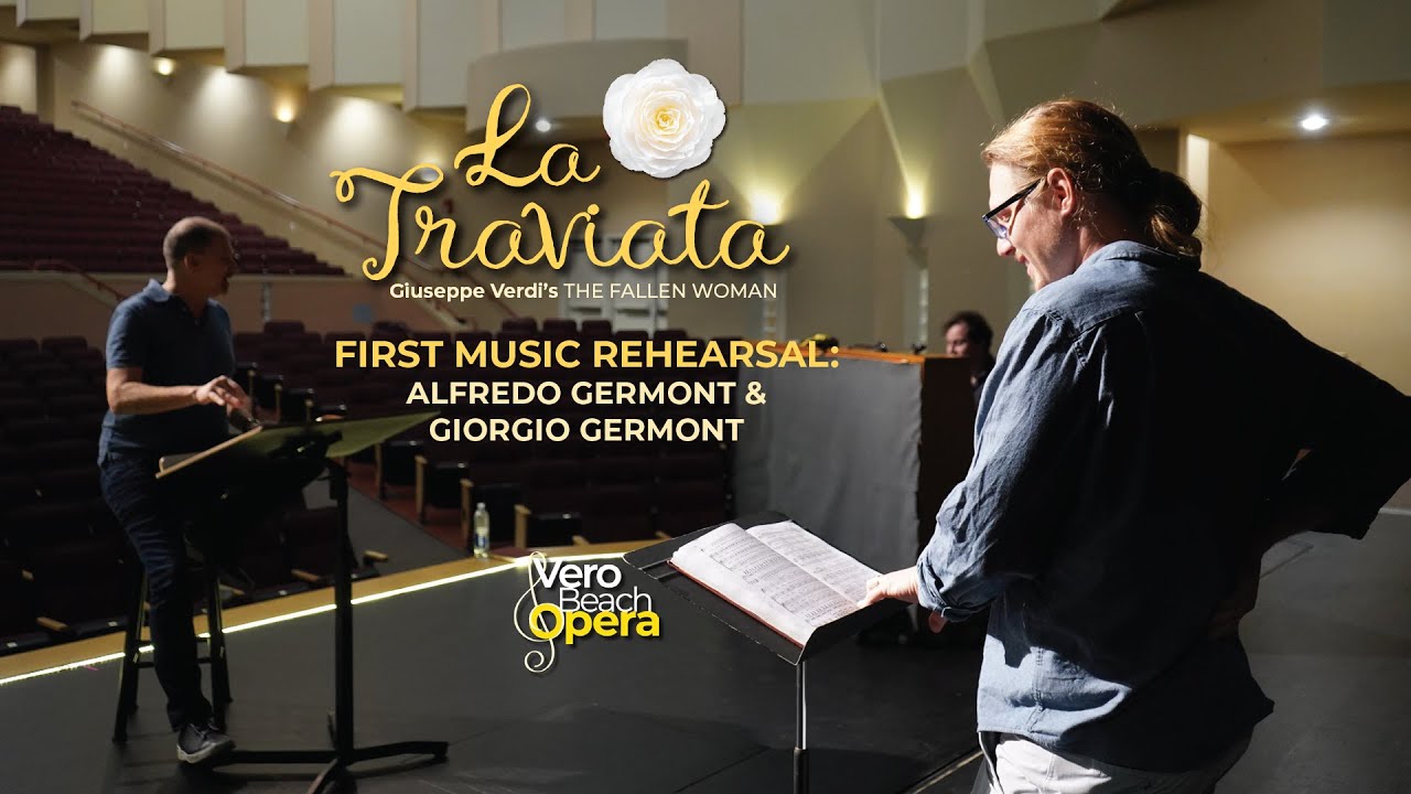 Matthew White (Alfredo Germont) & Nelson Martínez (Giorgio Germont) rehearse - LA TRAVIATA