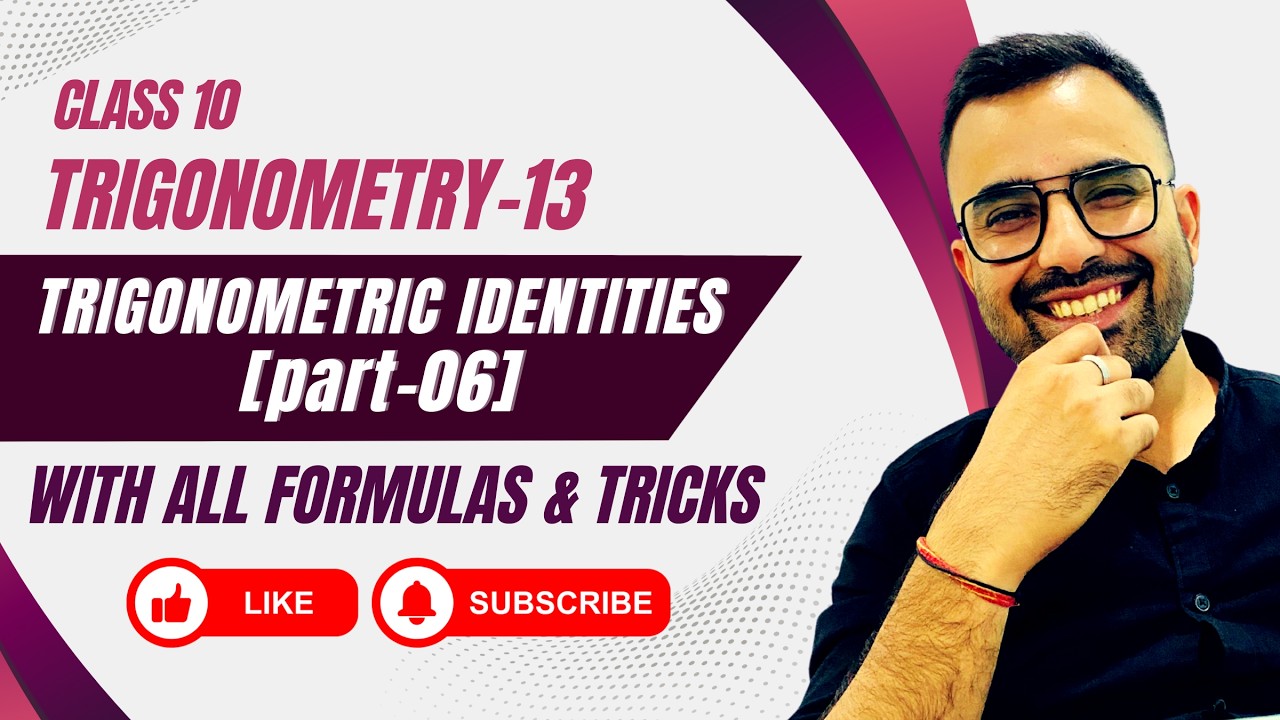 Class 10 CBSE Maths | Chapter 08 | Problem Based on Trigonometric Identities | PYQs | 2025-26