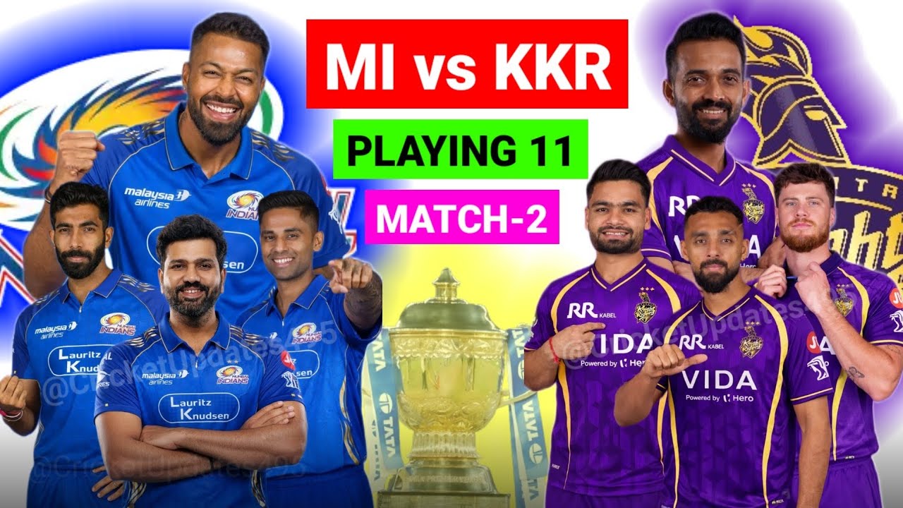 IPL 2026 MI vs KKR Playing 11 | MI vs KKR 2026 Playing 11 And Impact Players | KKR vs MI Playing 11 