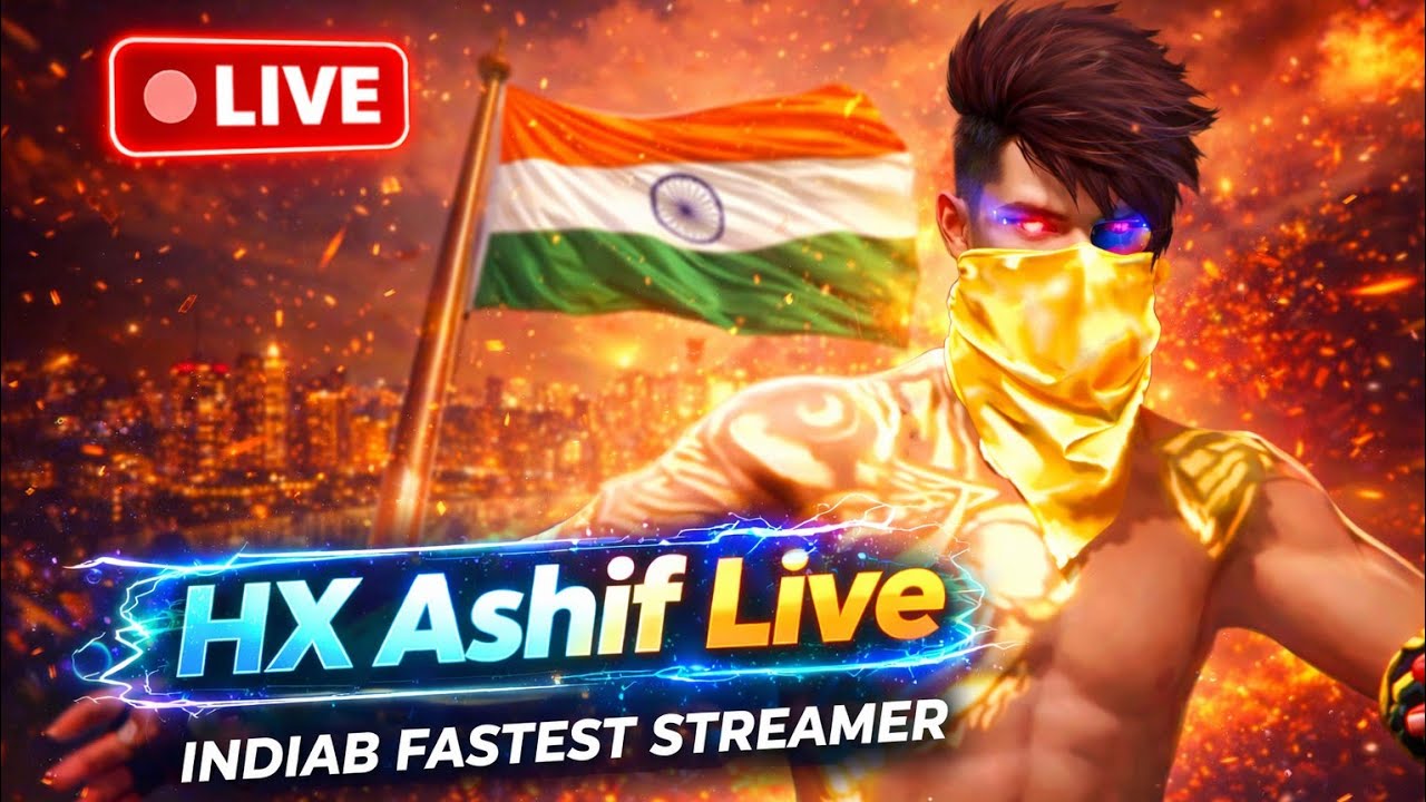 HXASHIF is live Online class Free fire 🔥#freefiremax #freefirelivestrime #freefireindia#freefirelive