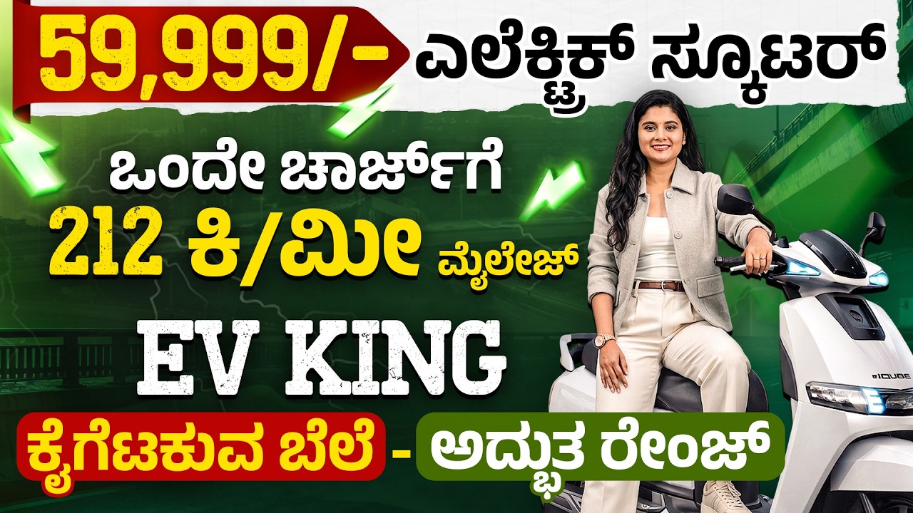 TVS iQube Electric Scooter Review 2026 | Price, Range & Features in Kannada