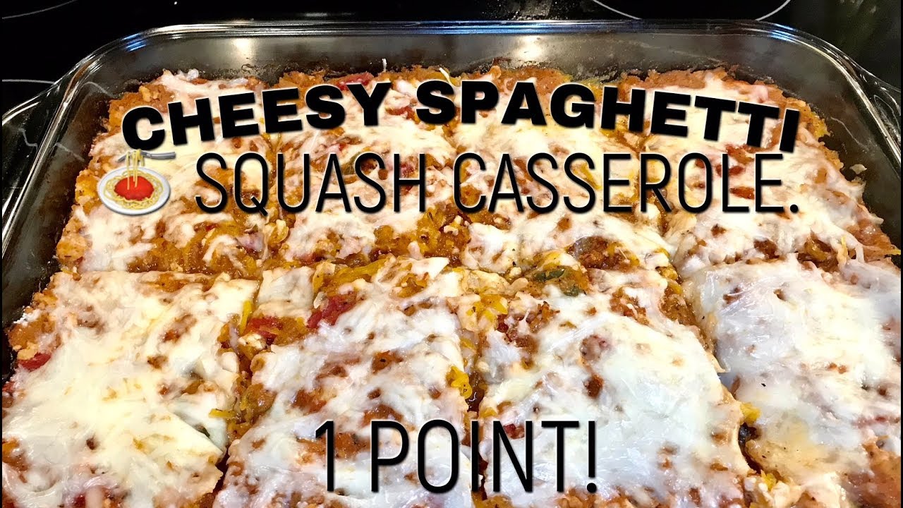 Cheesy Spaghetti Squash Casserole! Weight Watchers Freestyle!