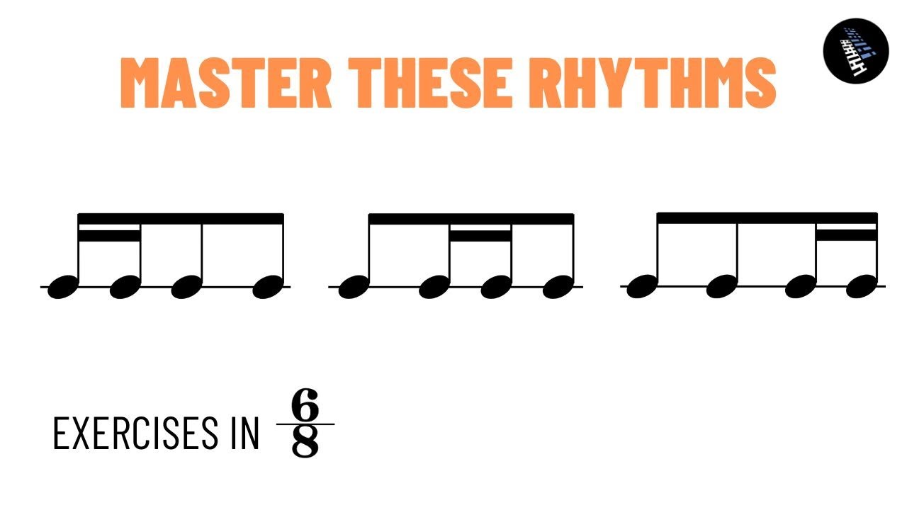 3 Great Rhythms To Learn In 6/8 - Rhythm Practice 🥁🎶
