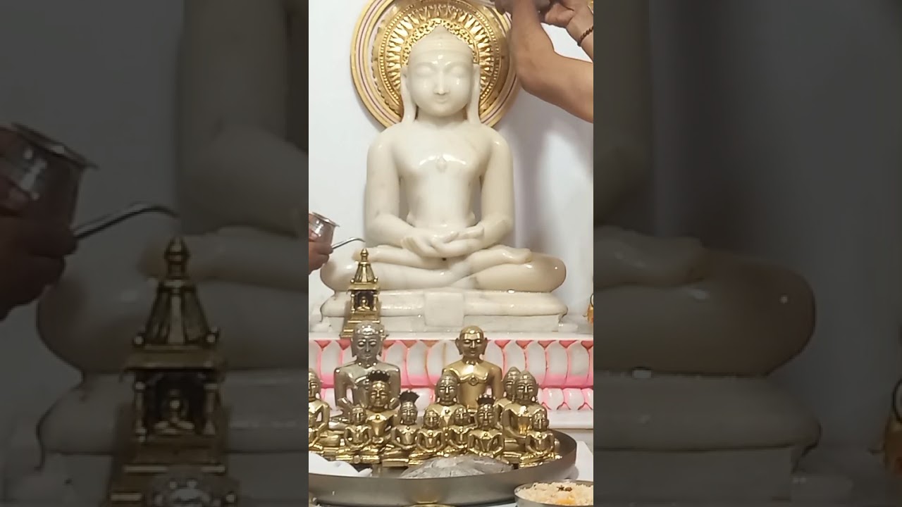 आज दिनांक 27/2/26 देवाधिदेव प्रथम तीर्थंकर आदिनाथ भगवान जी की शांतिधारा #jaintemple #jain