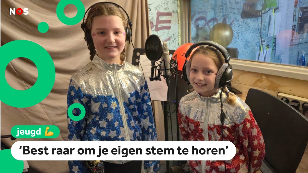 Marit en Robin nemen hun eigen carnavalslied op