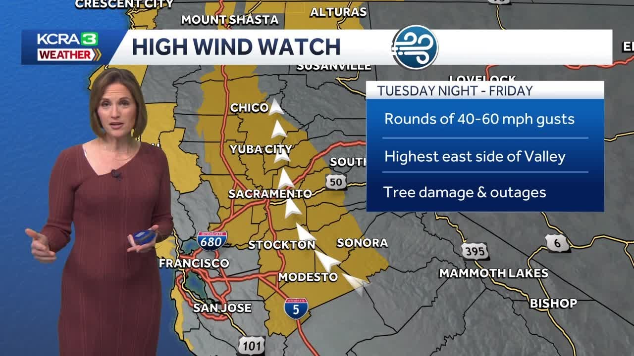 High Wind Watch | Gusty Northern California winds expected this week
