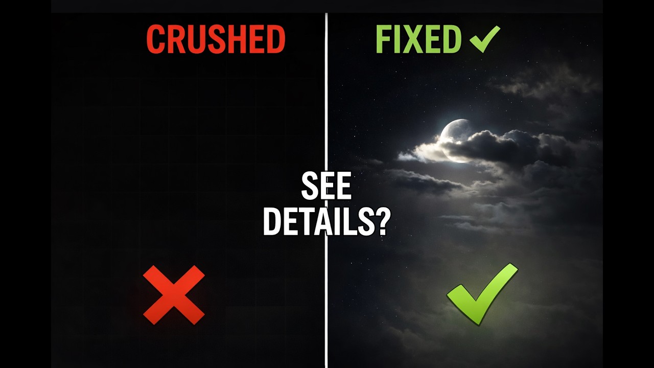 HDR Shadow Detail Ramp | Fix Black Crush & Washed Dark Scenes (4K Test)