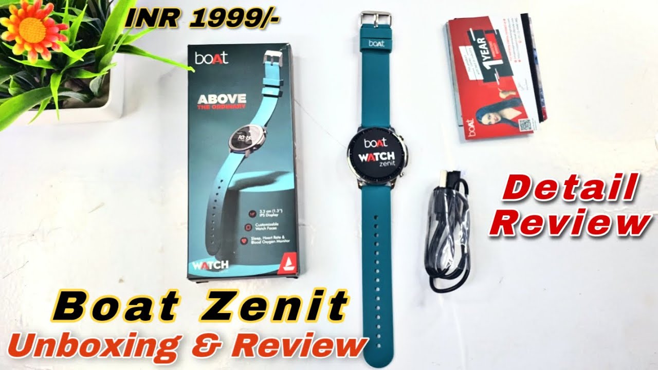 Boat Zenit Unboxing & Detail Review | Best Smartwatch under 2K | Premium build Quality |