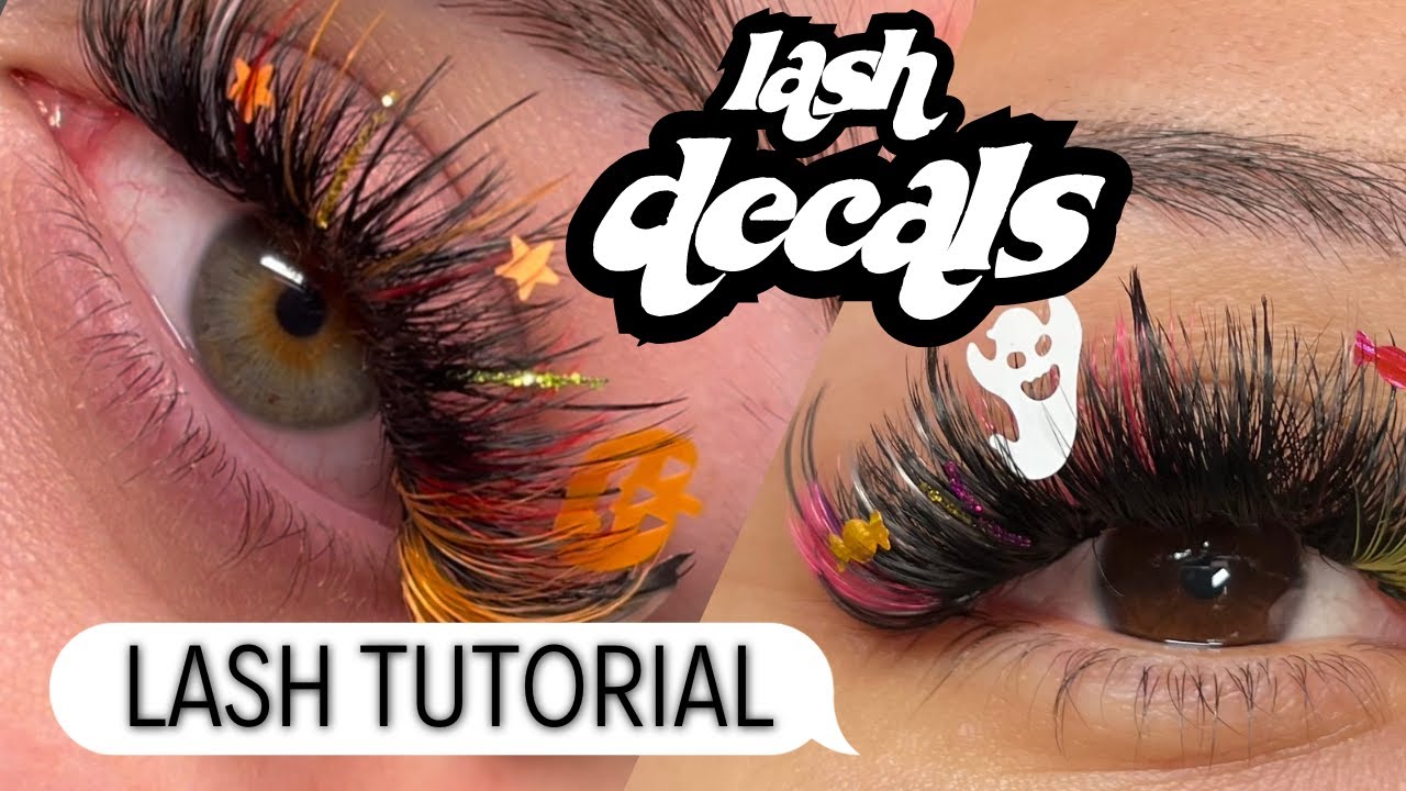 how to do lash decals | lash tutorial