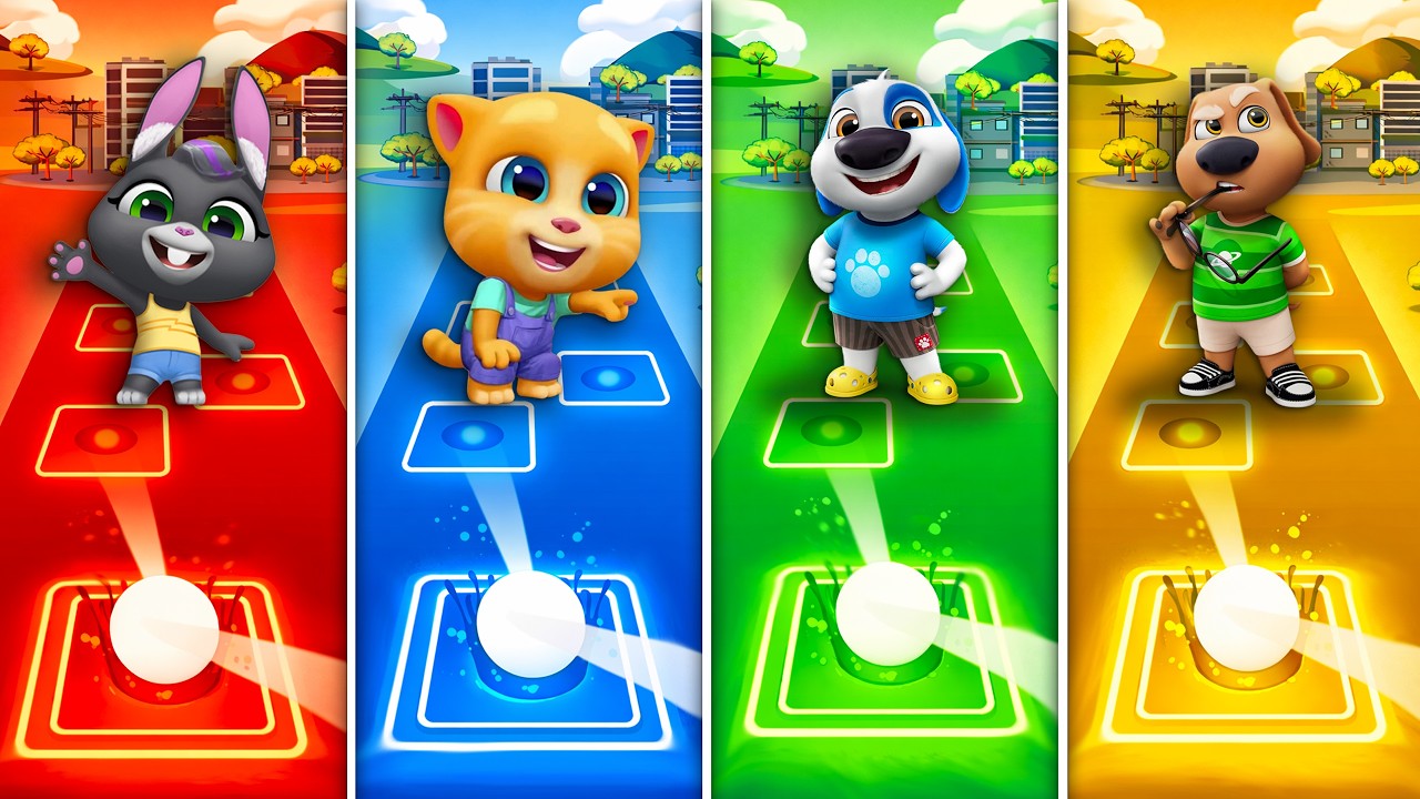 Talking Tom & Friends 🎶 Tiles Hop EDM Rush