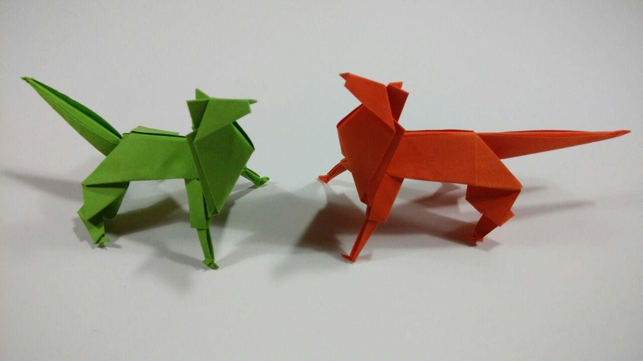 Como hacer un perro de papel sencillo