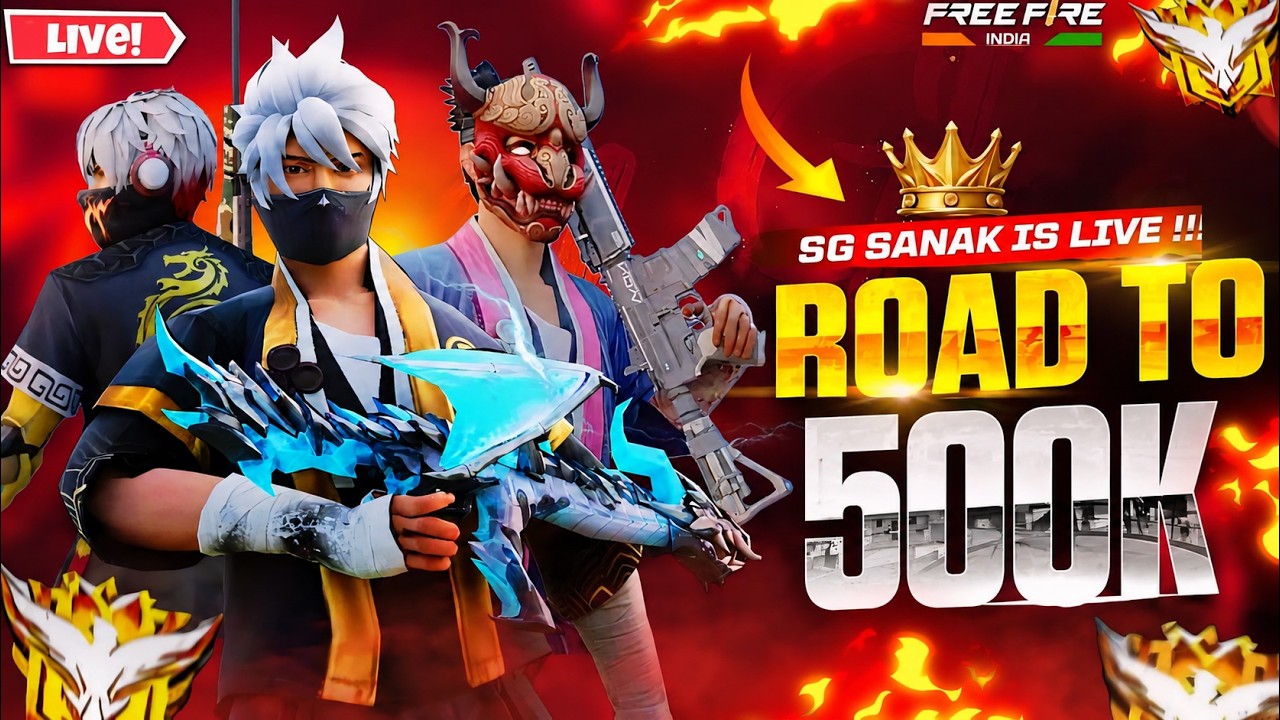 GO 1M BACK TO BACK BOOYAH🔥SG SANAK😱#freefireprank #freefirelive #totalgaming #sgsanak