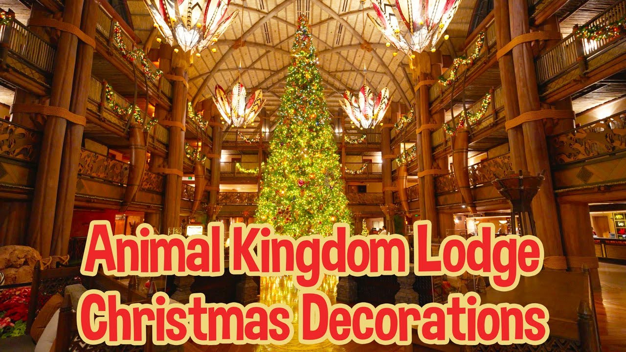 Animal Kingdom Lodge Christmas Decorations - 2023