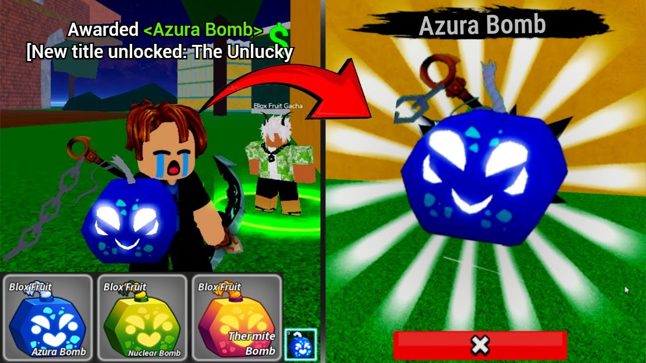 My Unluckiest 💣 BOMB UPDATE Gacha! in Blox fruits 😭