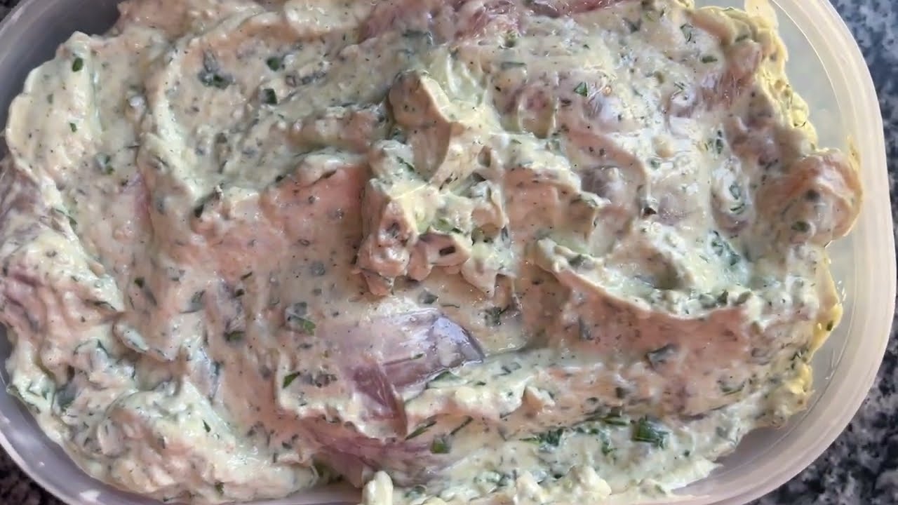Malai tikka marination 