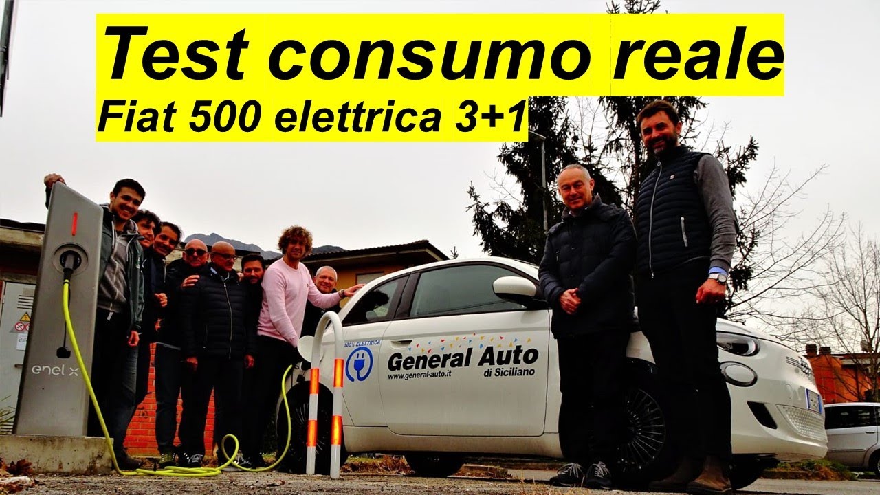 Prova consumi Fiat 500e