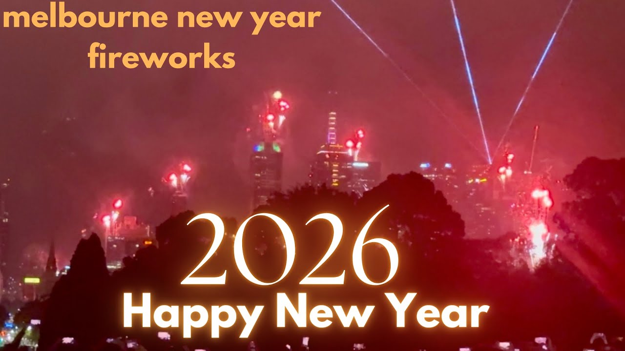 Melbourne new year fireworks 2026