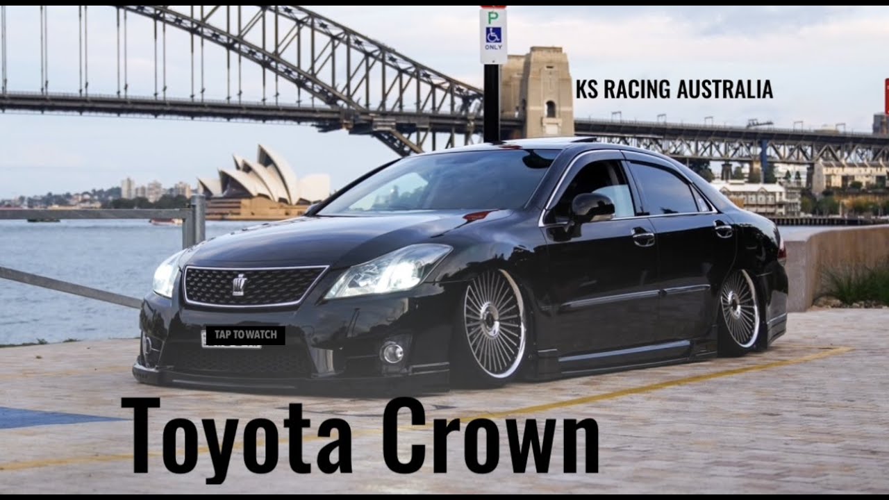 TOYOTA CROWN SLAMMED WITH AIR SUSPENSION || KS RACING || SYDNEY