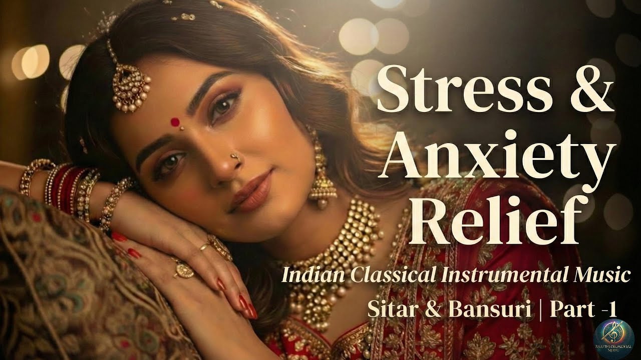 Deep Relief from Indian Classical Instrumental Music for Stress & Anxiety | Sitar Bansuri Raga