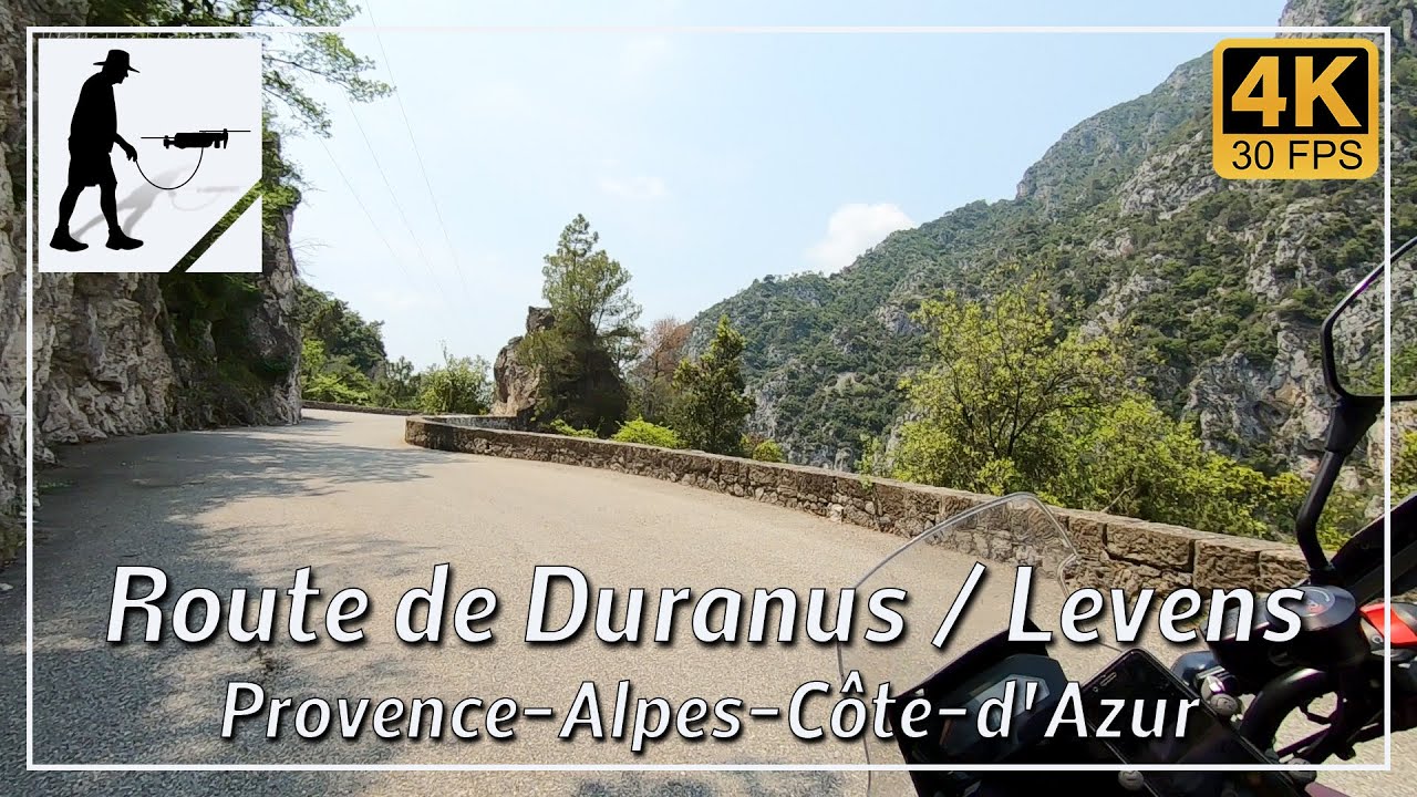 Route de Duranus / Levens, Balcony Road M19, Alpes-Maritimes, Côte-d'Azur, France - by motorcycle