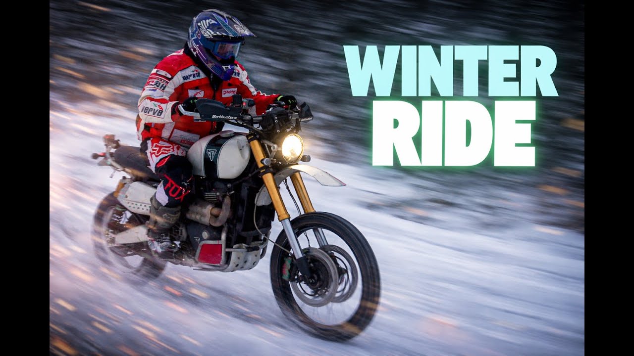 👉 Triumph Scrambler 1200 XE Winter Ride | Snow, Speed & Adrenaline