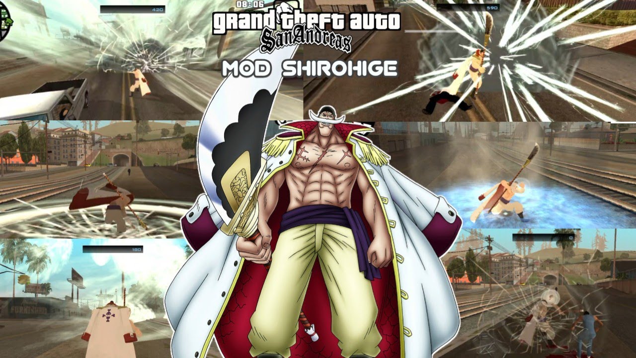 MODPACK SHIROHIGE GTA SA ANDROID || GTA SA LITE MODS ONE PIECE FOR ANDROID