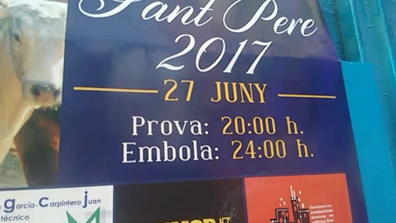 Prueba del toro en el Grao De Castellon 27-06-2017