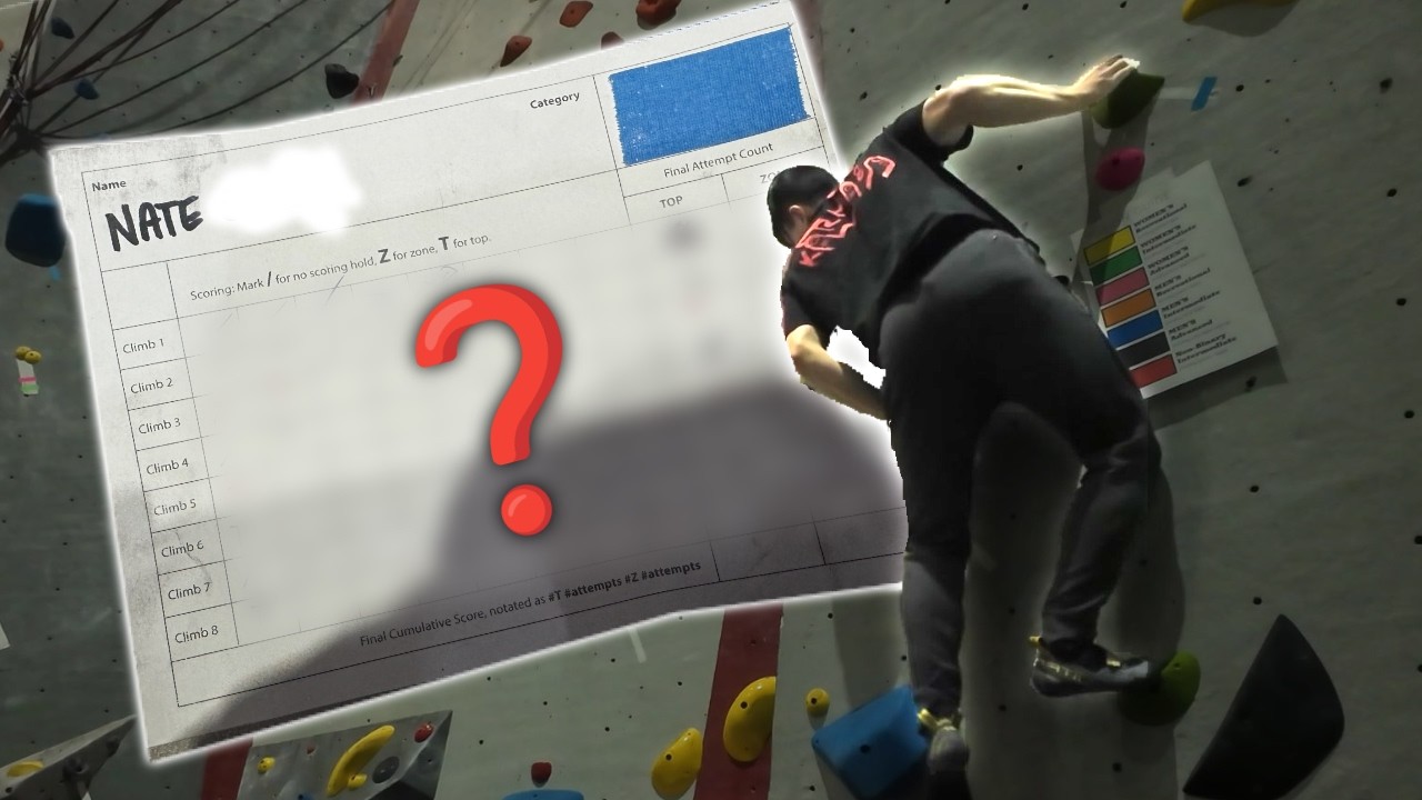 I entered my first climbing competition…