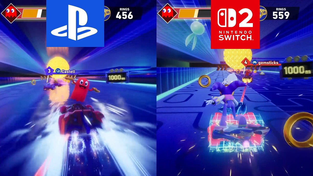 Sonic Racing: CrossWorlds - PS5/Switch 2/Steam Splitscreen Races (Pac-Man Festival)