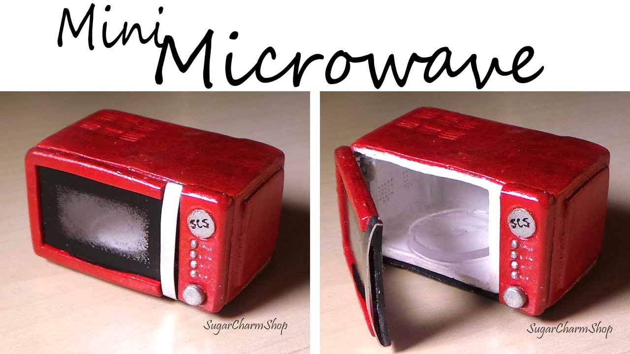Miniature Microwave - That Opens - Polymer Clay Tutorial