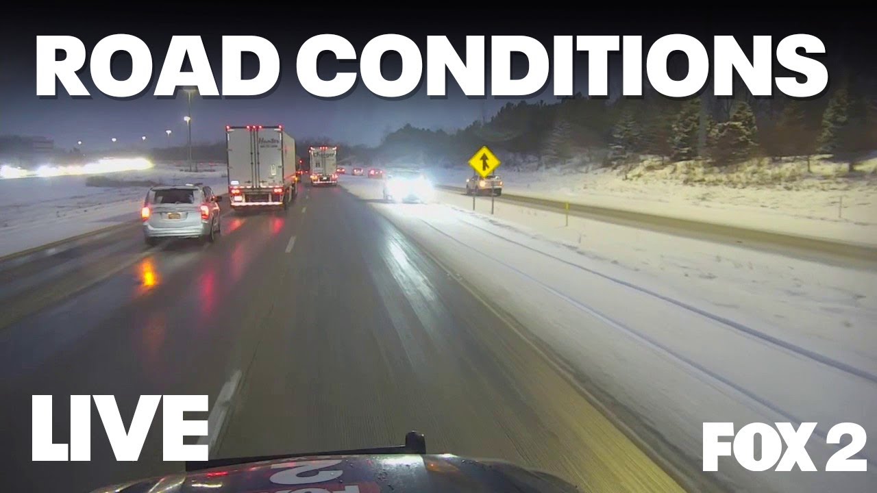 LIVE Metro Detroit road conditions as snow falls