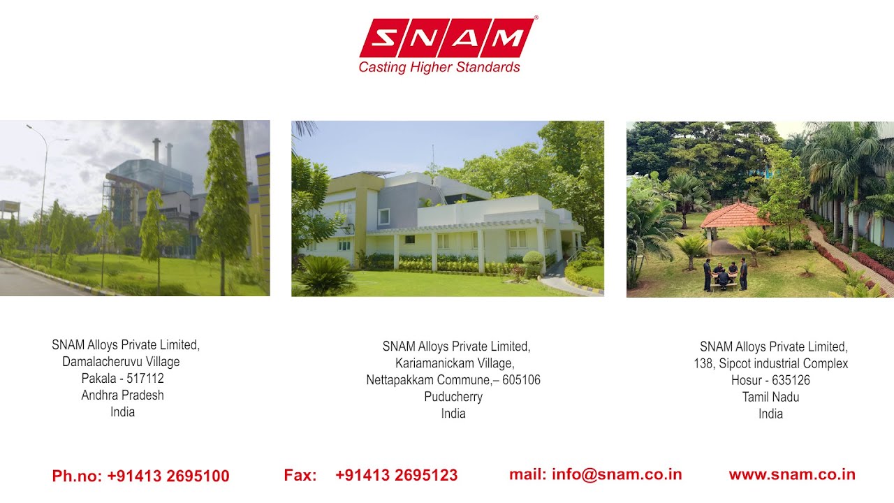 SNAM Alloys Private Limited Corporate Video 2021 #Alloys  #Alloysmanufacturing #Pondicherry #Hosur