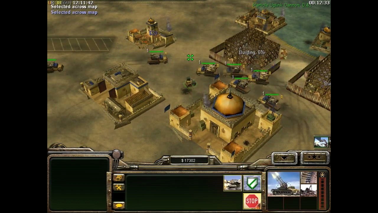 Command & Conquer Generals Zero Hour Tanks only vs Hard/Medium/Easy AI All random - Part 1