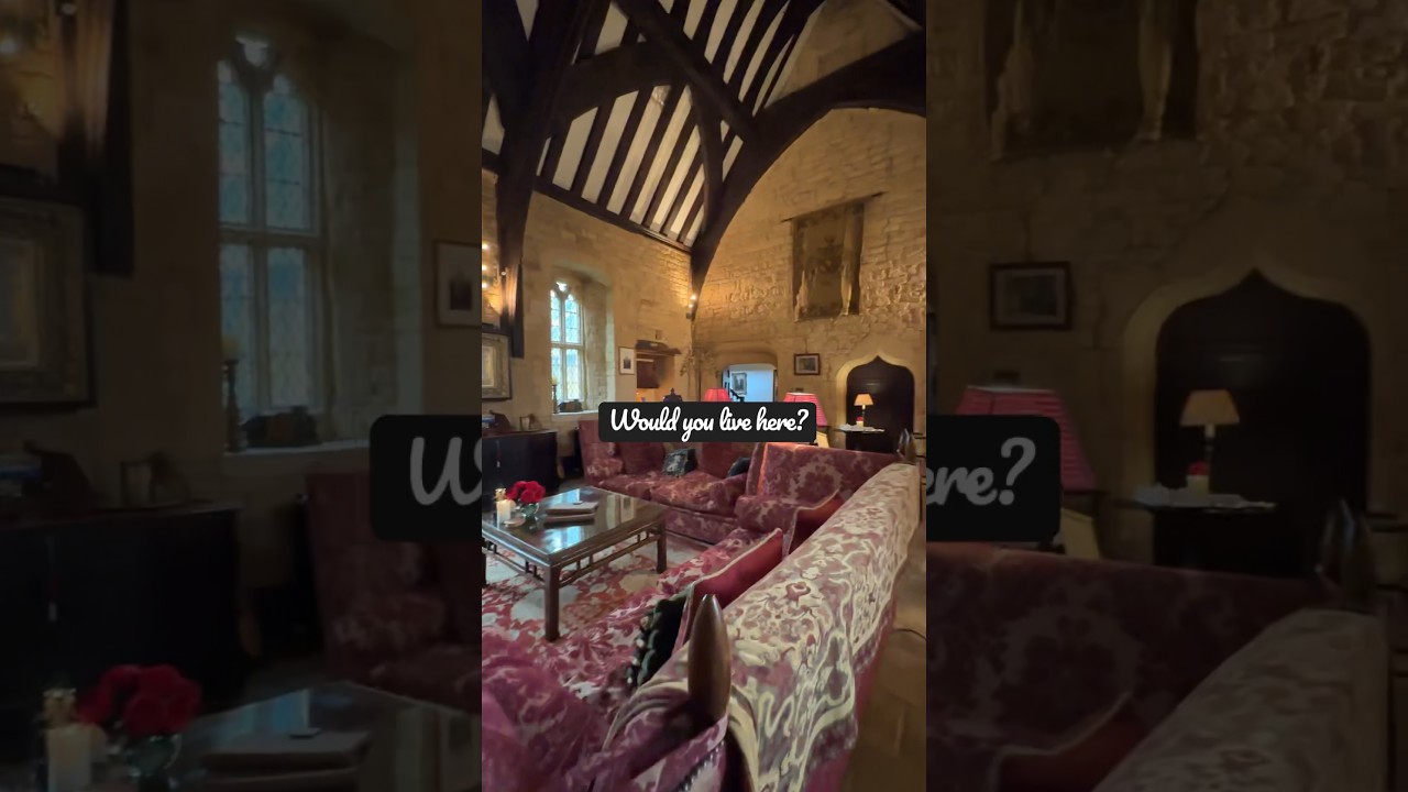 Medieval Living Room in an English Manor #cotswolds #castle #medieval